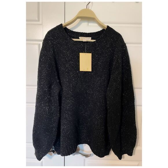[michael kors] black sparkle lurex sweater - Picture 2 of 5